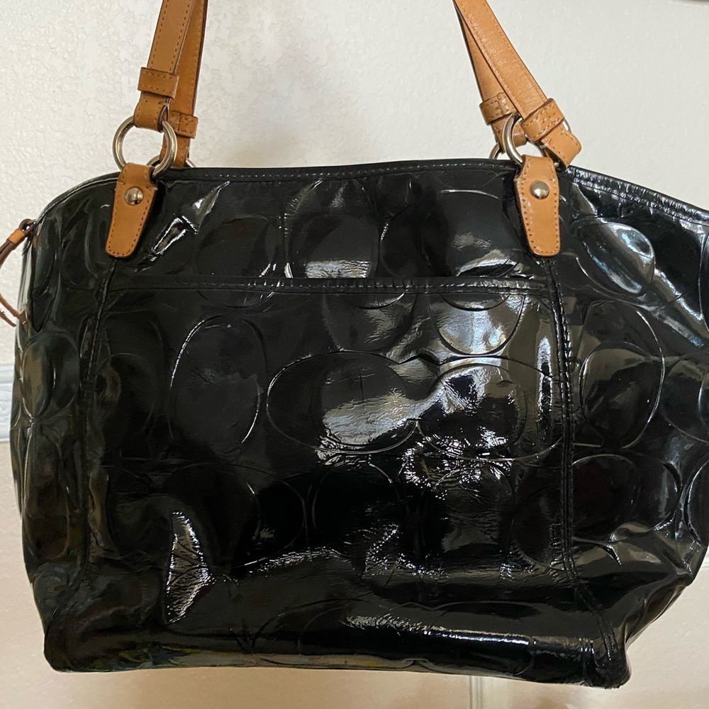 Coach Embossed Tote - Picture 3 of 6